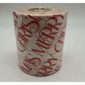 Vintage 1983 Merry Christmas Toilet Paper 2 Ply Party House Made In USA NOS